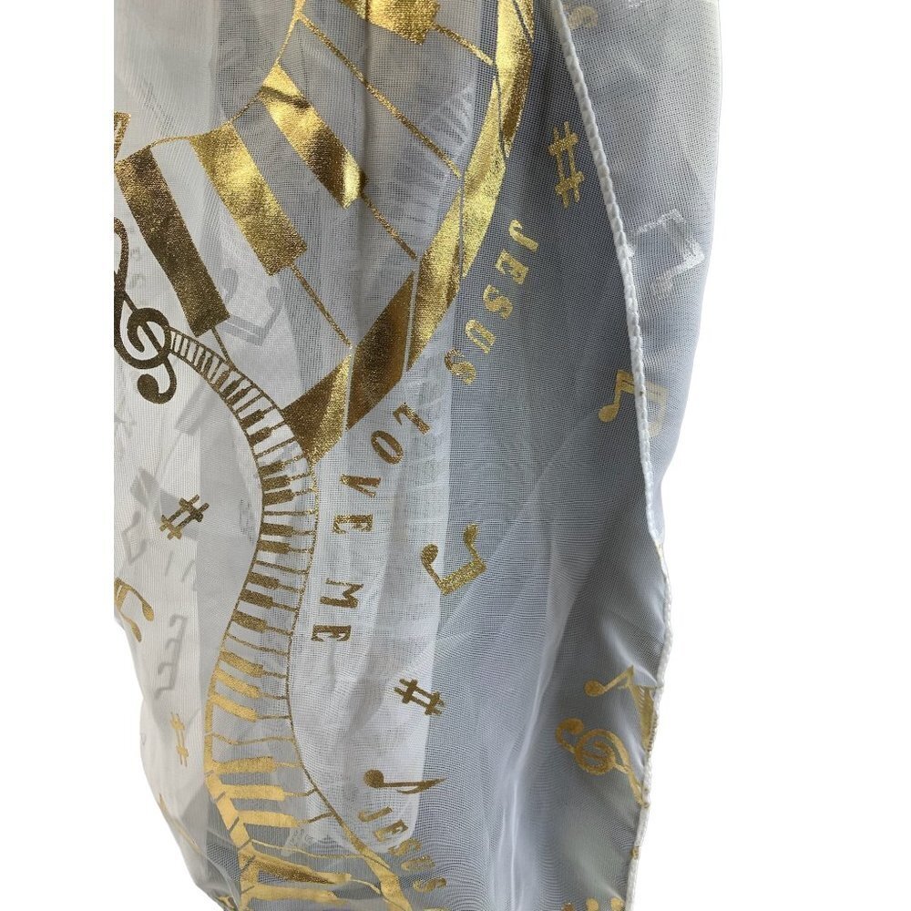 Women's Musical Lightweight Scarf - Picture 3 of 5